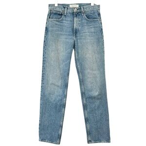 TRAVE Paloma 90s Straight Full Length - Light Medium Wash Straight Leg Jeans